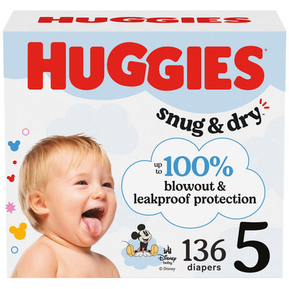 HUGGIES SNUG & DRY SZ5 DPR 136 CT