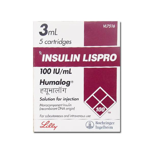 INS HUMALOG CT 100U/ML 5X3ML