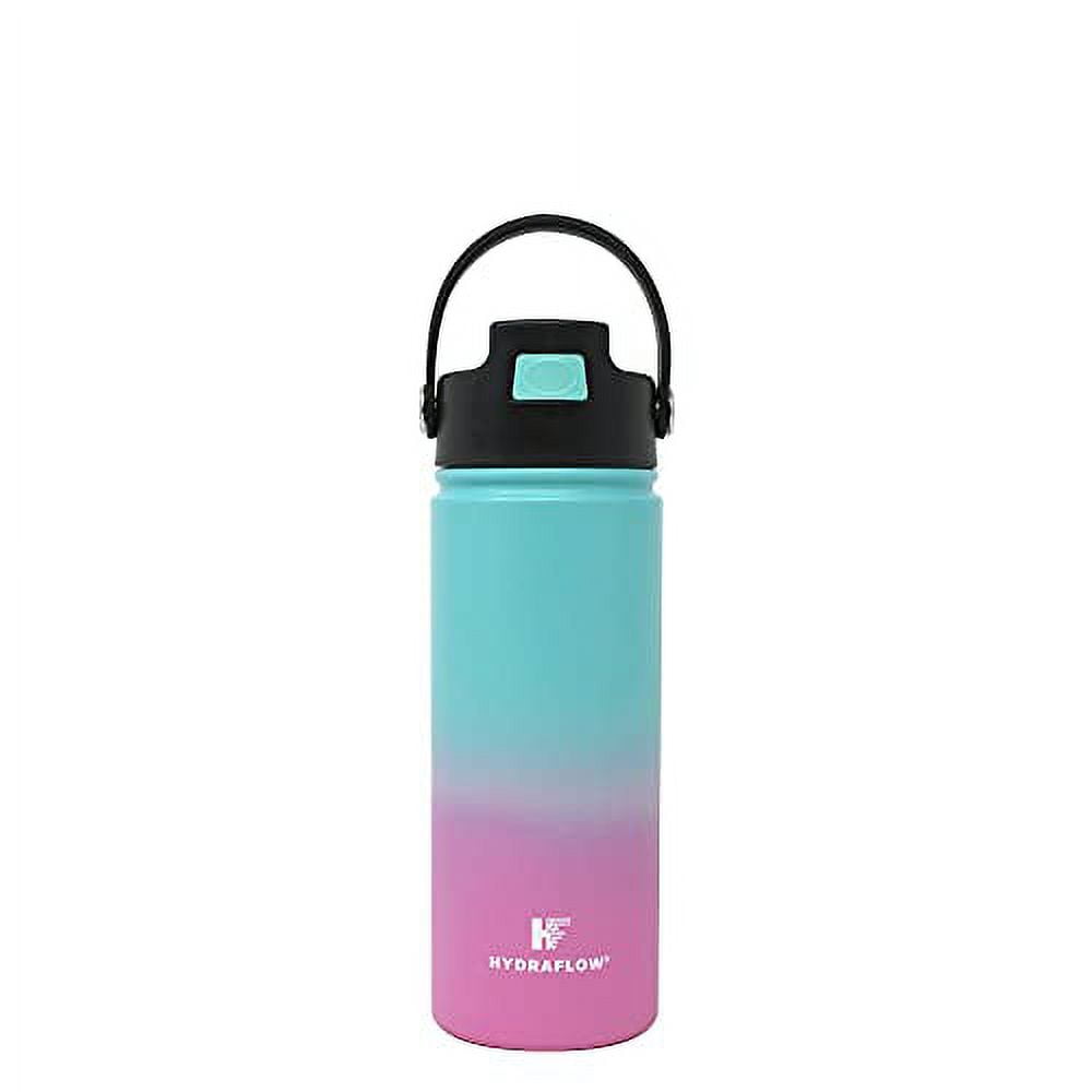 HYDRAFLOW Hybrid Bottle with Pop Up Straw, 34 oz - White