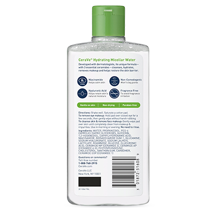 CERAVE HYDRATN MICELLR WTR 10z