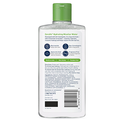 CERAVE HYDRATN MICELLR WTR 10z