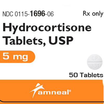 HYDROCORTISONE TB 5MG 50