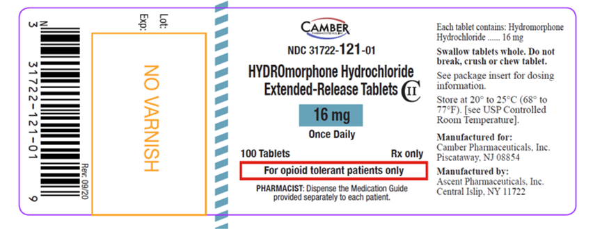 HYDROMORPHONE TB 12MG 100 ER C2