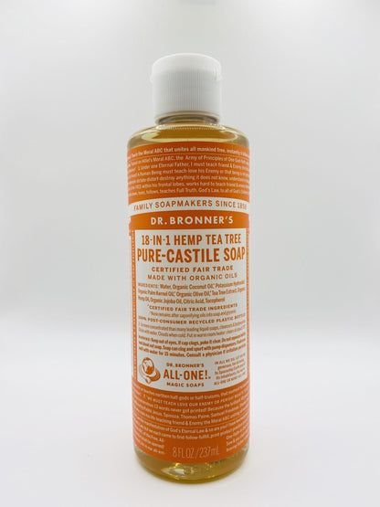 Dr. Bronners Tea Tree 8oz Castile Soap