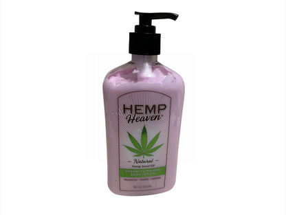 Hemp Heaven Body Lotion Strawberry Hibiscus 18oz Pump