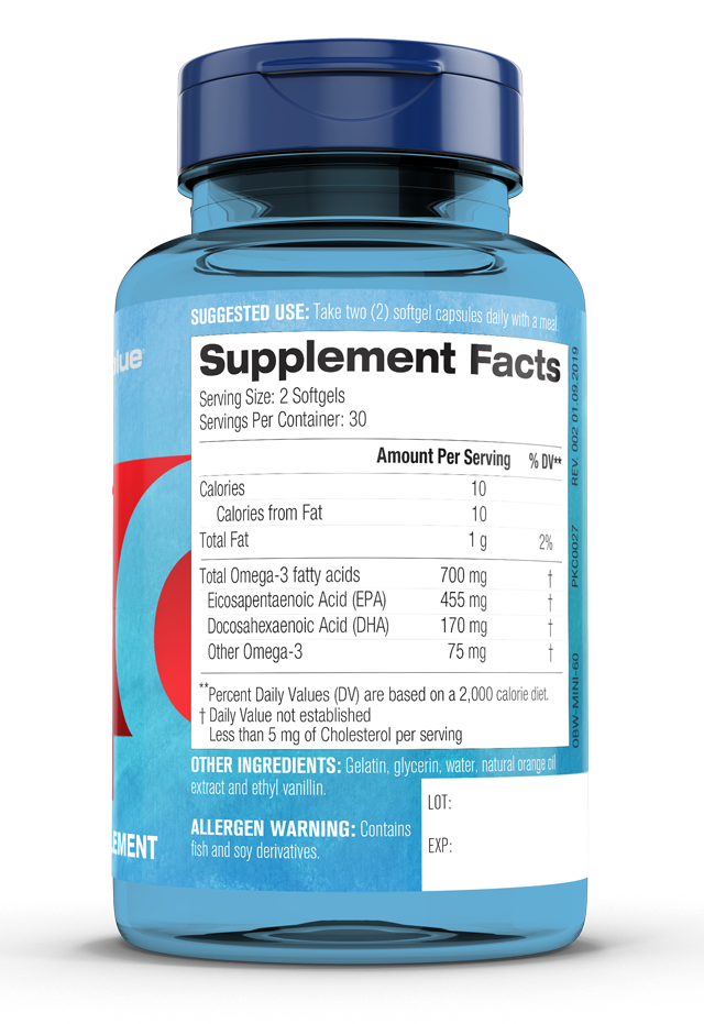 OCEAN BL OM3+D3 GC 350MG-1000U 60