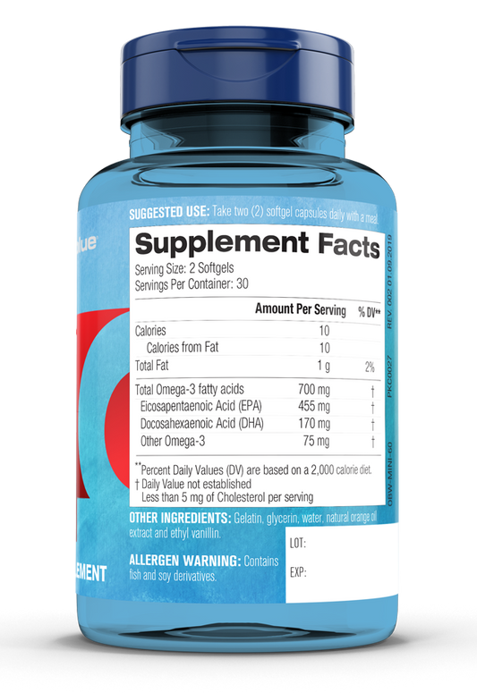 OCEAN BL OM3+D3 GC 350MG-1000U 60