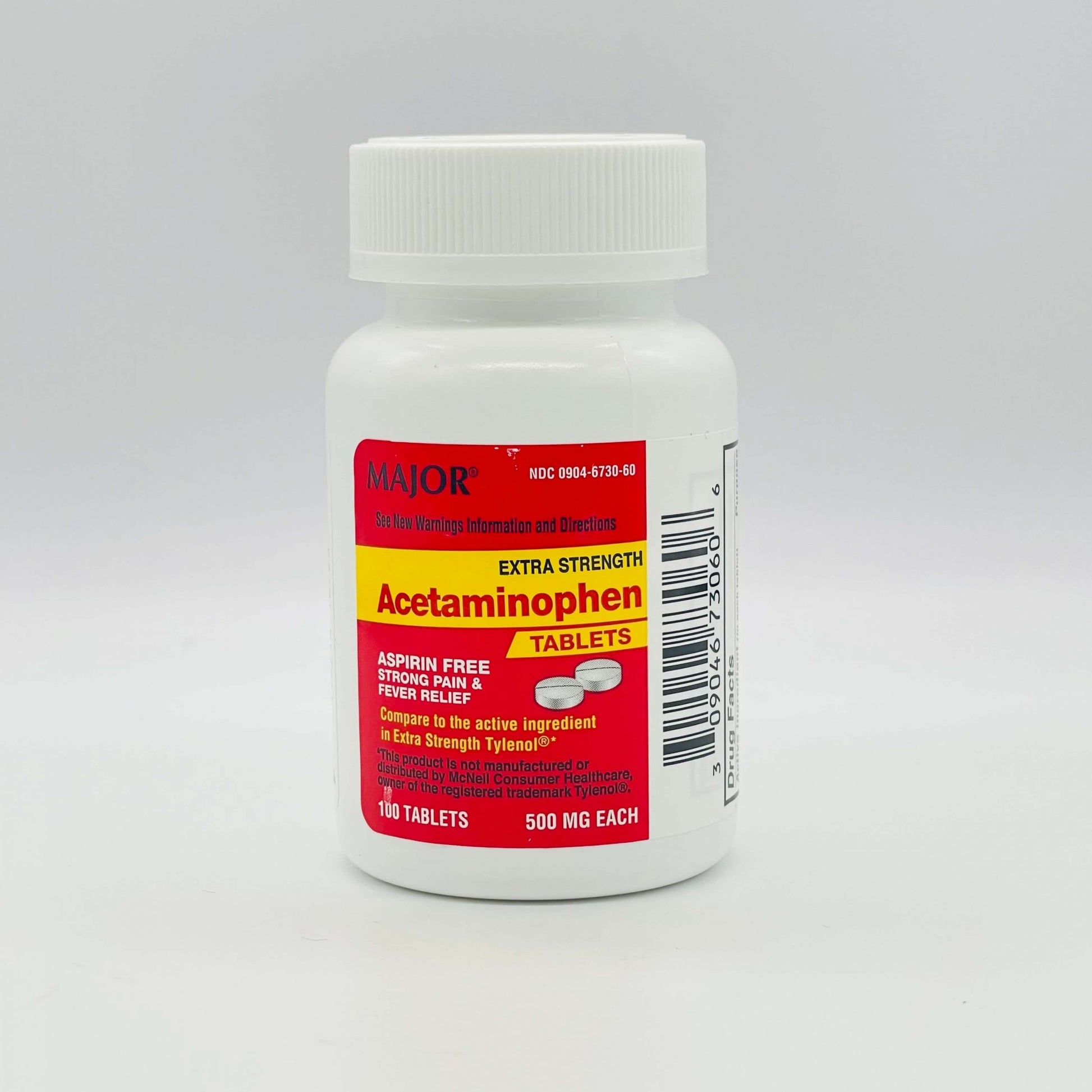 ACETAMINOPHEN 500 MG TAB 100 (10X10) UD