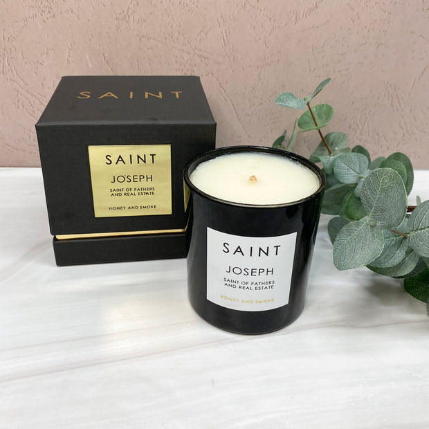 Star Candle Prayer Candle, 8in - Saint Joseph