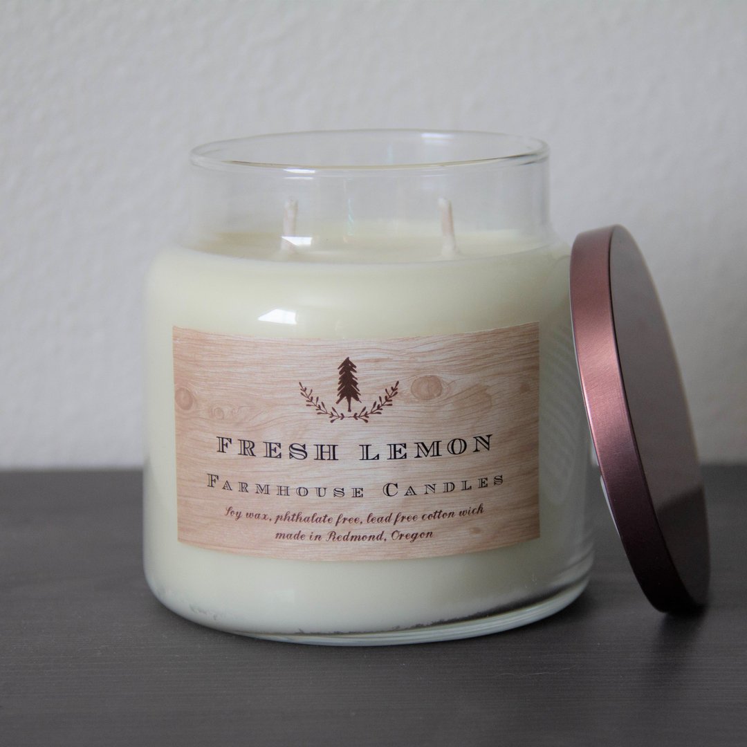 Village Candle Medium Bowl Candle - Fresh Lemon