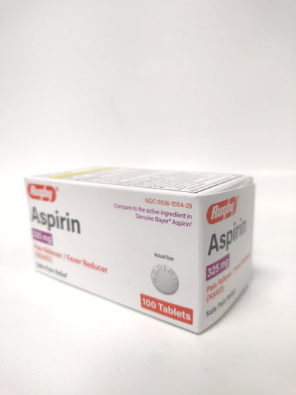 ASPIRIN 325MG 100 TABS RUGBY