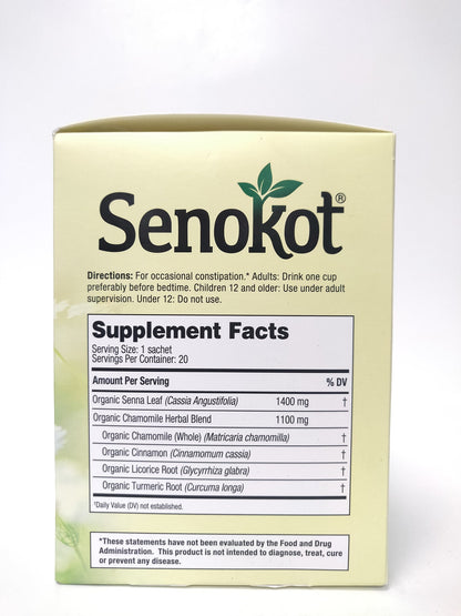 SENOKOT LAXATIVE TEA BG 50GM CFF