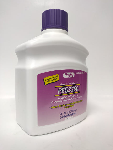 PEG 3350 PWD 8.3OZ 14-DOSE RUGBY 238GM