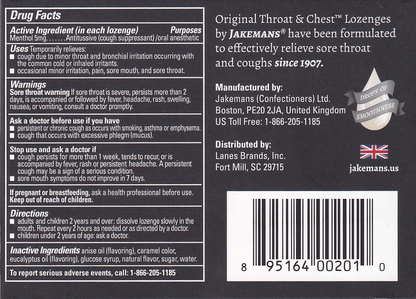 THROAT & CHEST LZ 5MG 24 ANISE