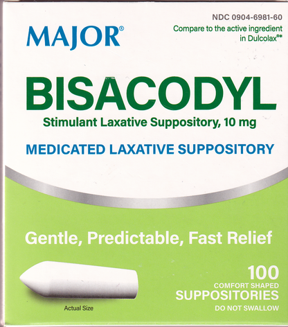 BISACODYL SU 10MG 100