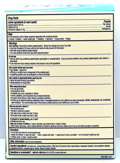 MIDOL TB 500-25MG 24 CPLT CFF