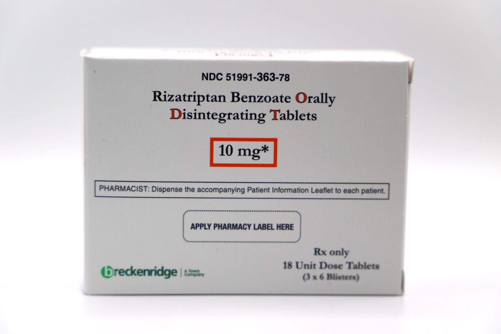 RIZATRIPTAN BENZO TB5MG4X3UD BPK