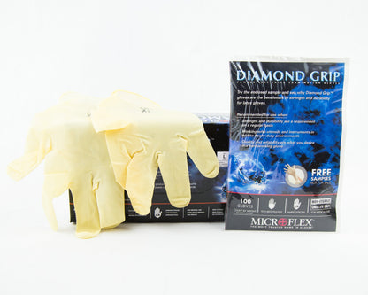 Eagle Deluxe Lined Diamond Grip Latex Gloves