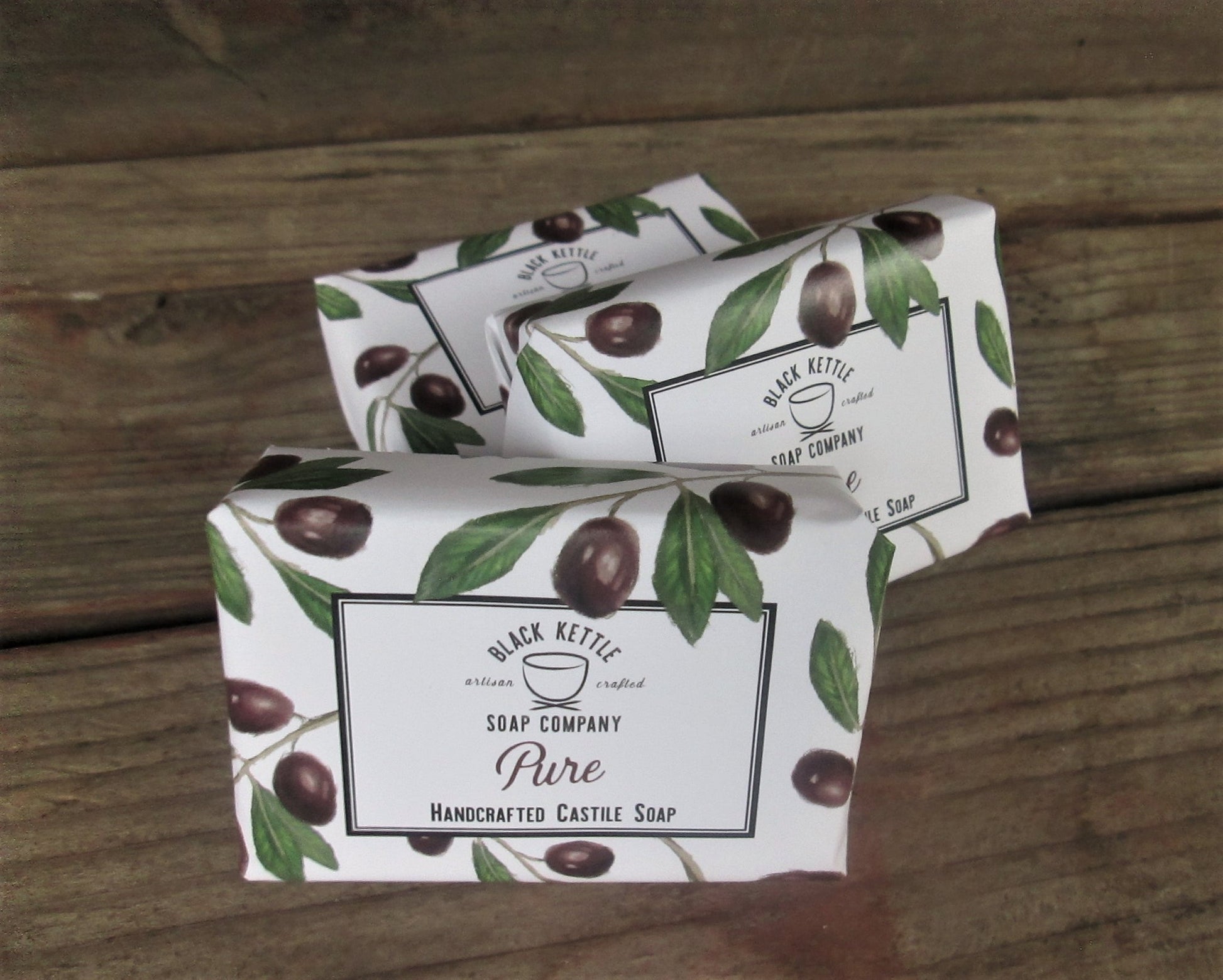 PURE CASTILE SOAP BR 2X4OZ LVN