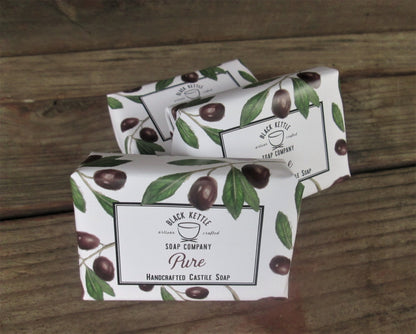 PURE CASTILE SOAP BR 2X4OZ LVN