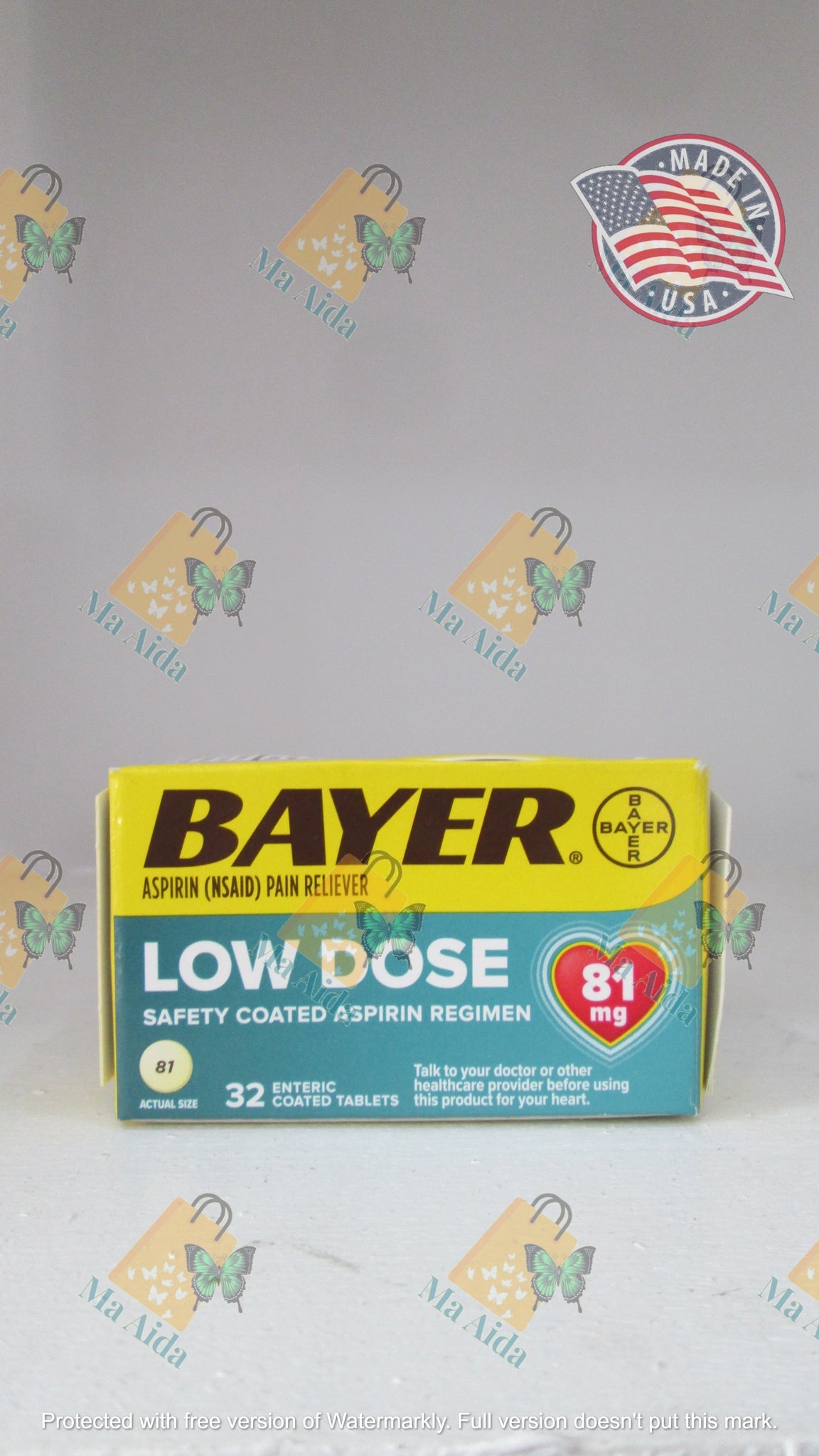 BAYER ASPIRIN LO DOSE 81MG TABLET 32CT