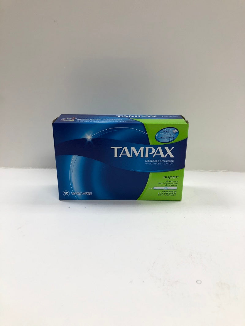 Tampax Tampons Regular 10 Count Unscented