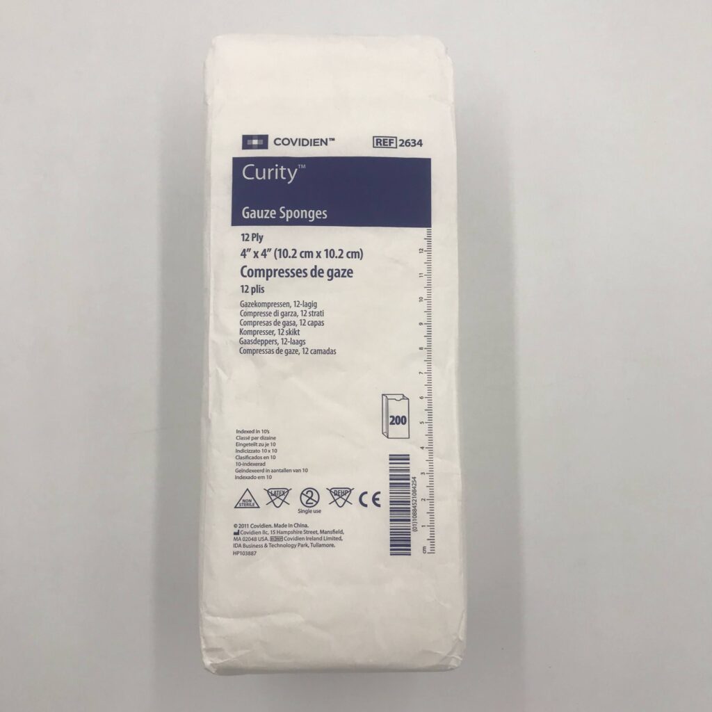 CURITY GAUZE SG 4X4N 200 12PL