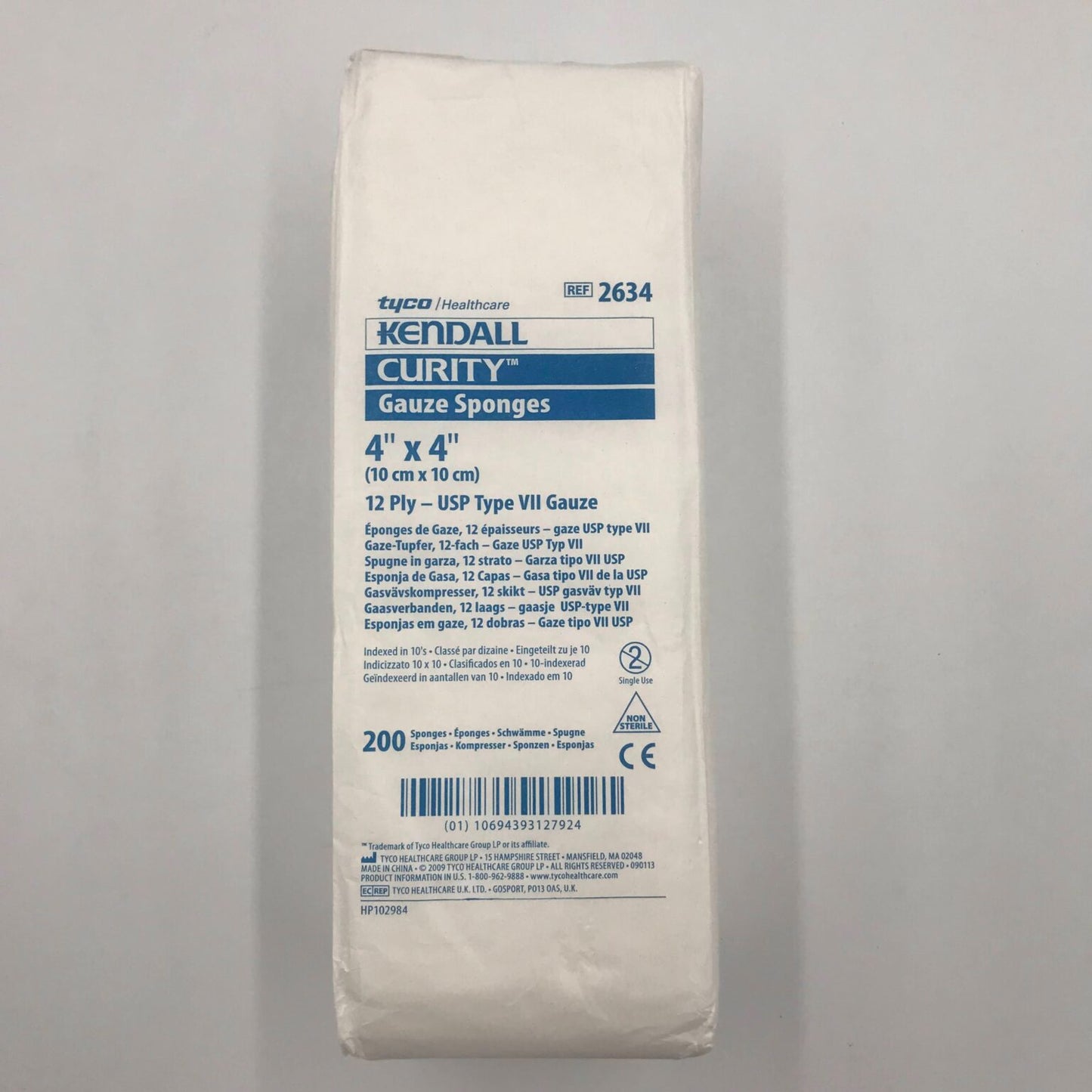 CURITY GAUZE SG 4X4N 200 12PL