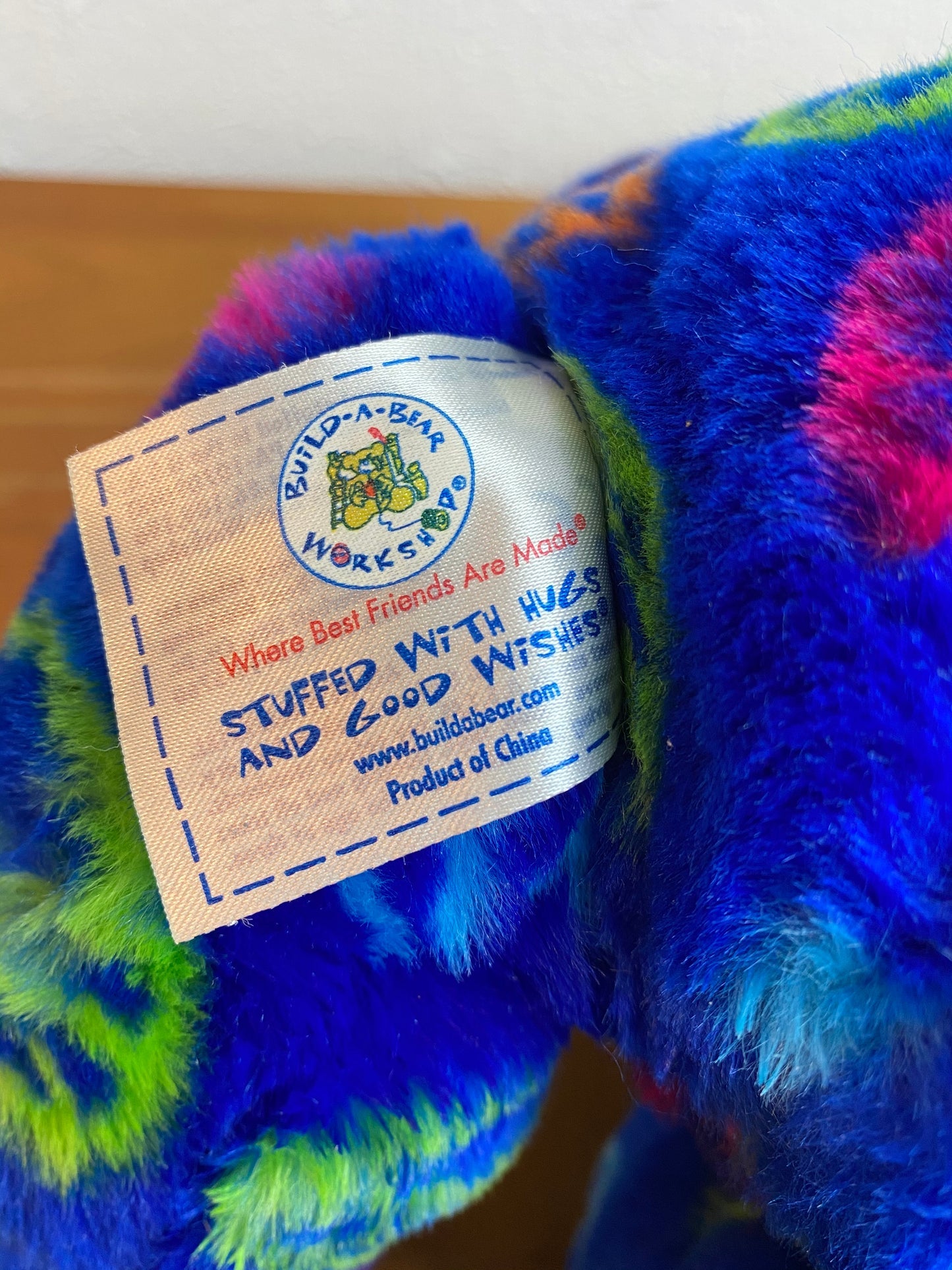 Build-A-Bear Blue Message Bear
