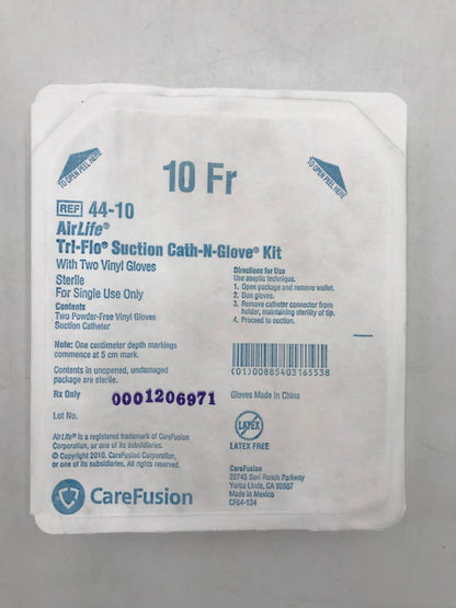 CATH SUCTION KT W/GV 10F
