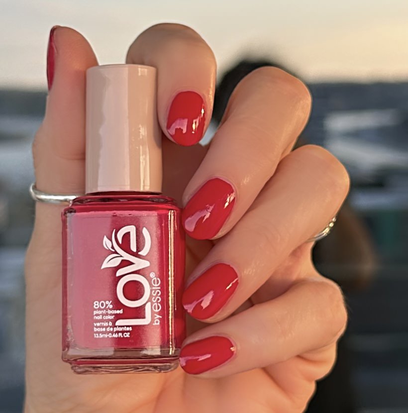 LOVE by Essie 80 percent plant-based nail polish, vegan, blue, Walking The Walk, 0.46 fl oz