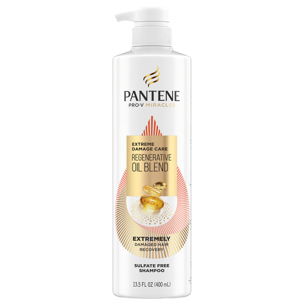 Pantene Shampoo Extreme Damage Regenerative Oil Blend 13.2oz