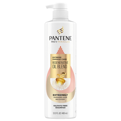 Pantene Shampoo Extreme Damage Regenerative Oil Blend 13.2oz