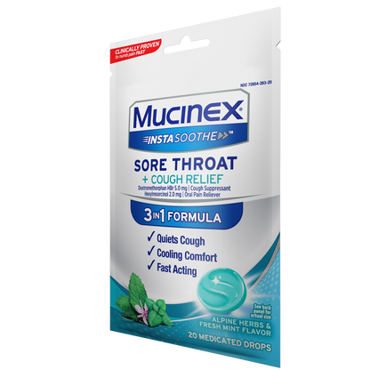 MUCINEX SORE THROAT LZ 20 F/M