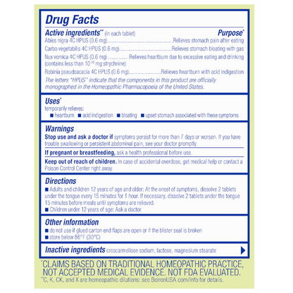 BOIRON HEARTBURN RELIEF,ACID CLM
