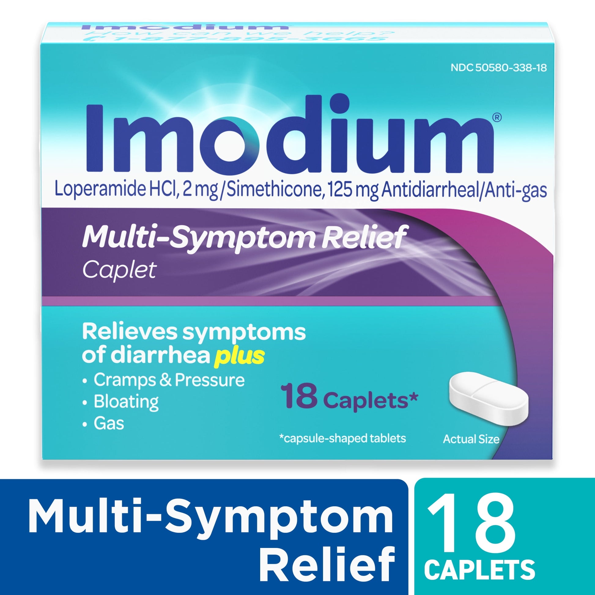 IMODIUM M/S RLF TB 2-125MG 18CPLT