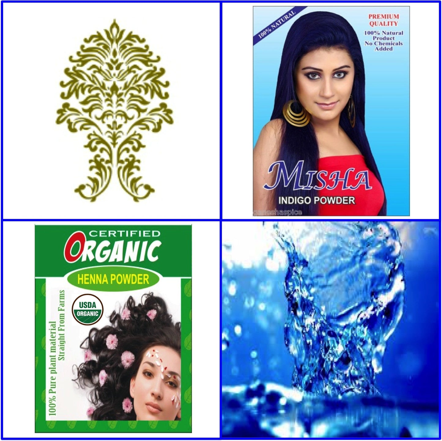 OKAY HENNA COLOR INDIGO     2OZ