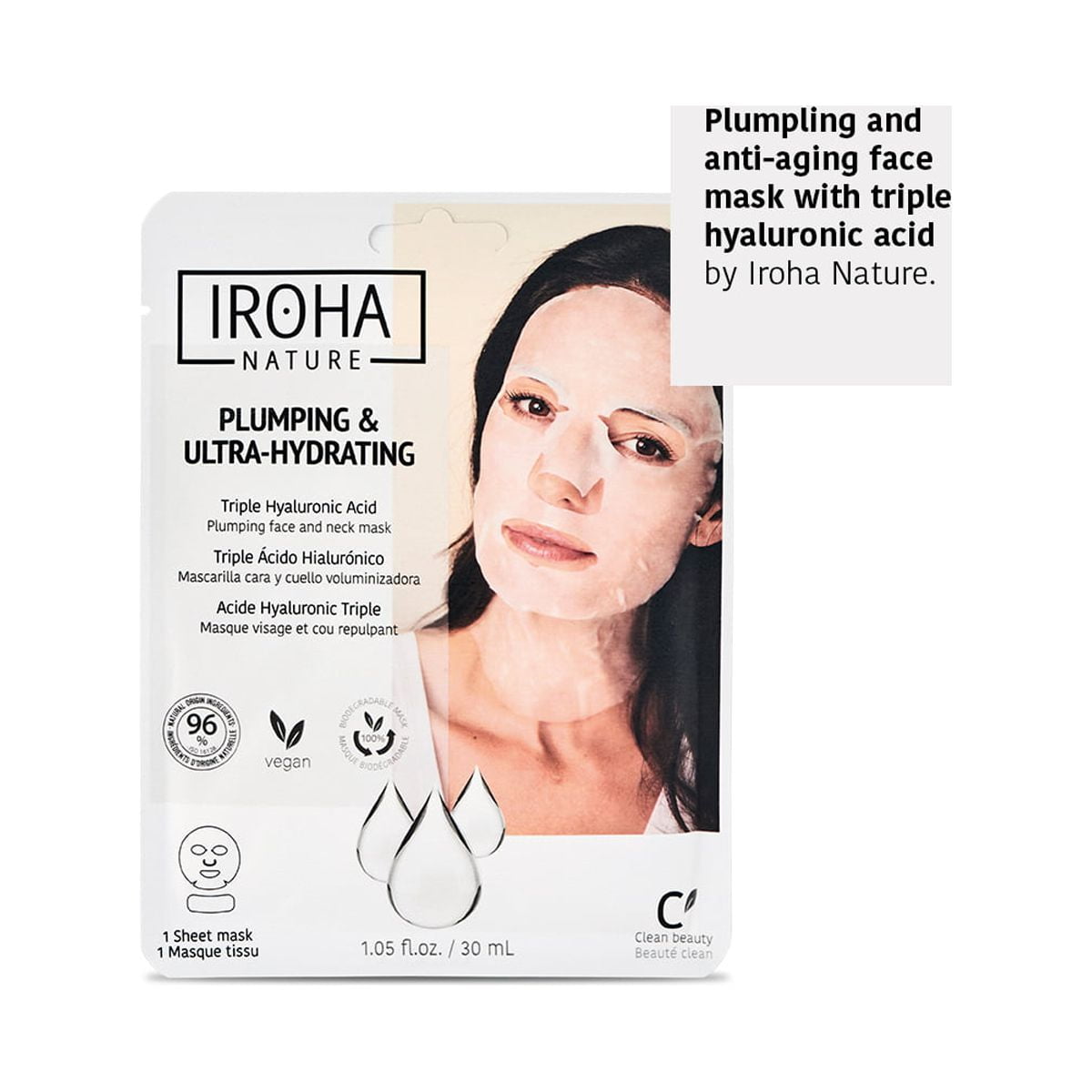 IROHA NATURE FACE MSK,ILUMNTNG&HYDRATE