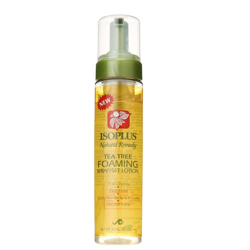 Isoplus Nat Remedy Tea Tree Foaming Wrap/Set Lotion 8.5oz