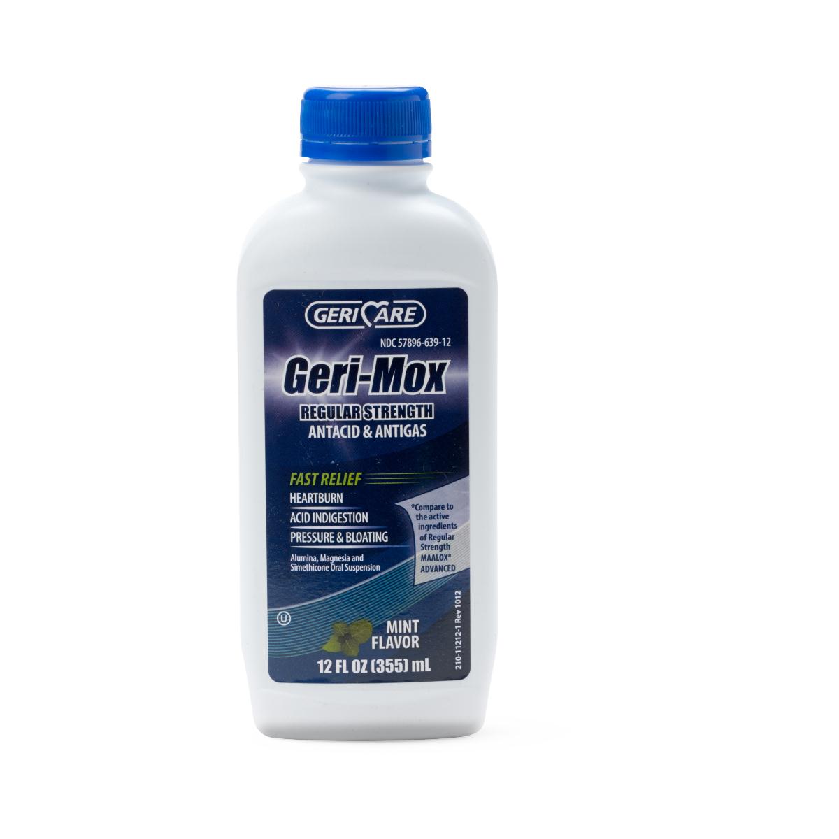 GERI-MOX ANTACID & ANTIGAS MINT LIQ 12OZ