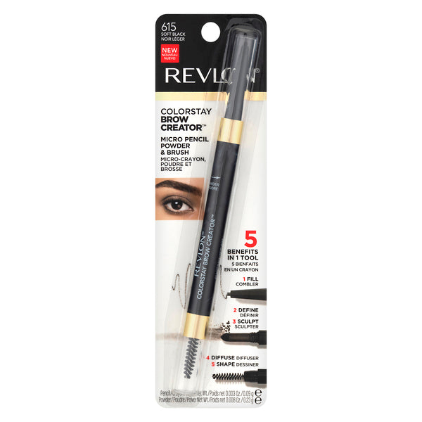 REVLON ColorStay Brow Creator Brow Pencil & Powder - 615 Soft Black