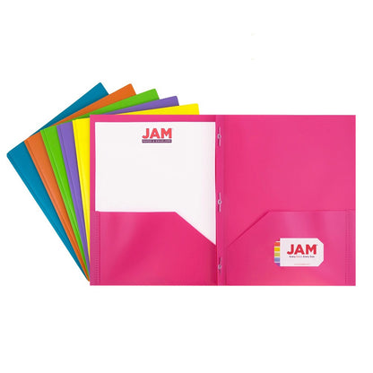 Five Star 4-Pocket Paper Folder, Assorted Colors