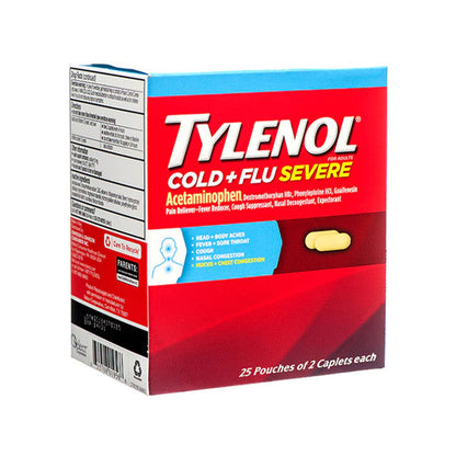 TYLENOL COLD /FLU SEVERE CAPLET 24CT