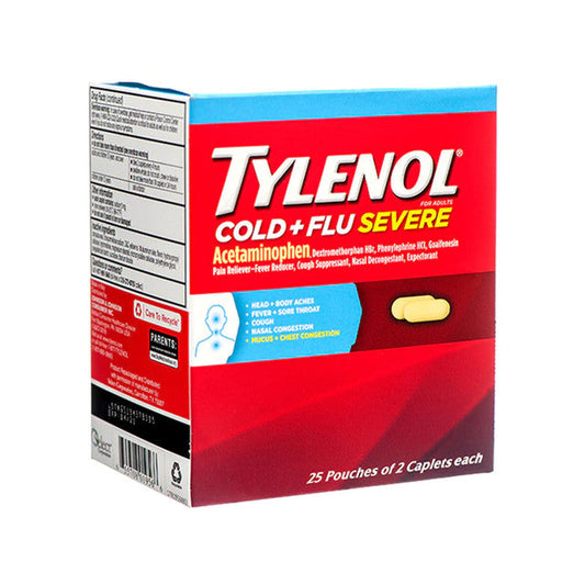 TYLENOL COLD /FLU SEVERE CAPLET 24CT