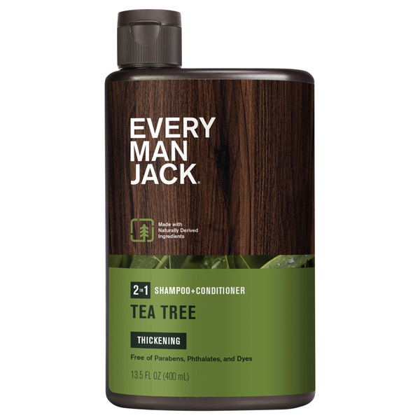 Every Man Jack 2-in-1 Shampoo + Conditioner - Tea Tree, 3 oz