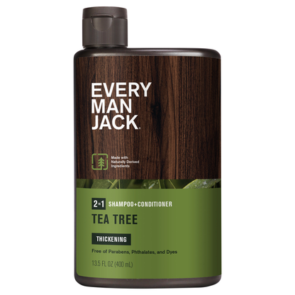 Every Man Jack 2-in-1 Shampoo + Conditioner - Tea Tree, 3 oz