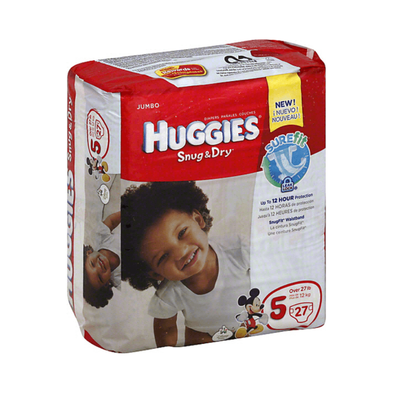 HUGGIES SNUG AND DRY BF 44 SZ1
