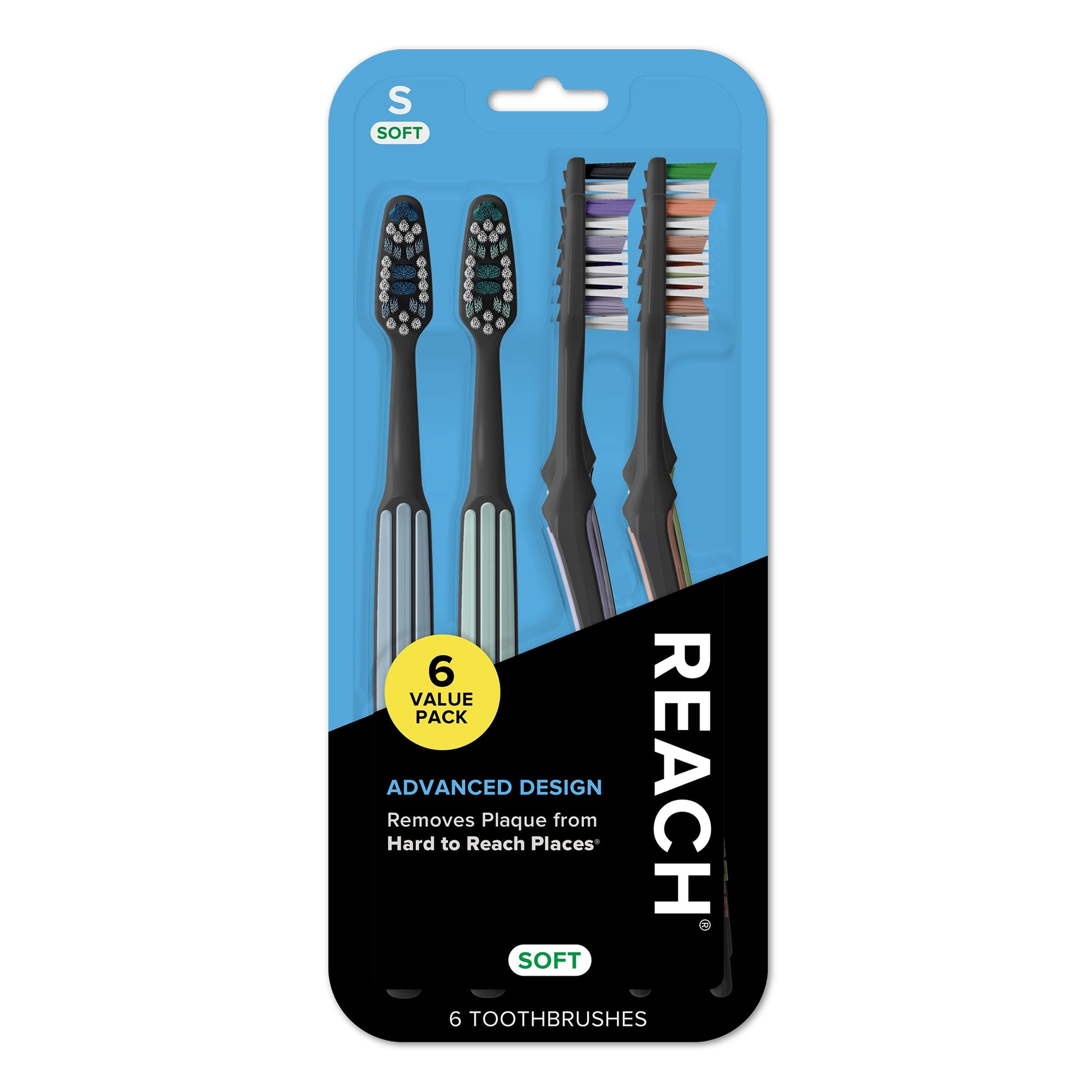 Reach Toothbrush Advanced Design Soft 3 Count (6in)