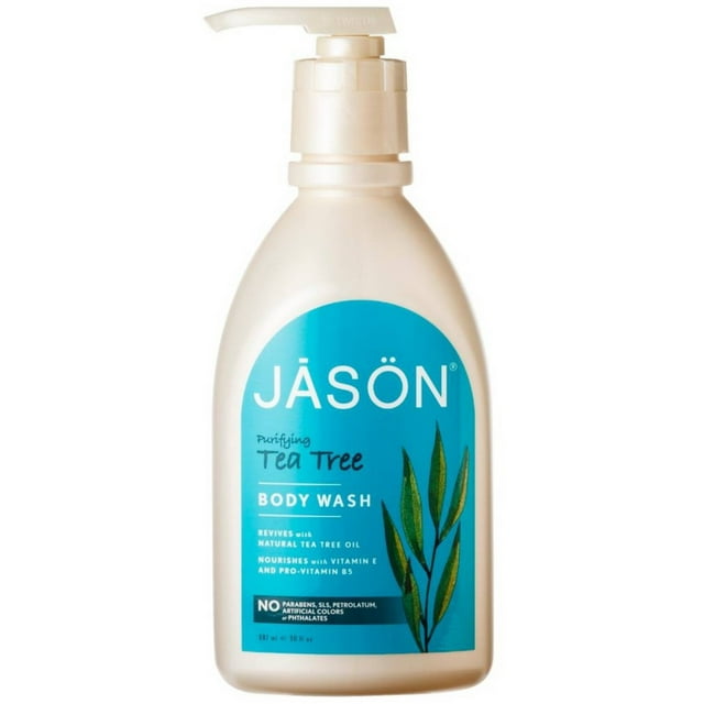 JASON NATURAL PRODUCTS BODY WASH,TEA TREE SATIN