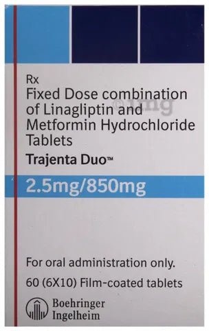 JENTADUETO TB 850-2.5MG 60